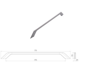 Uchwyt meblowy SIRO 2267-371ZN1 chrom połysk