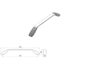 Uchwyt meblowy SIRO 2266-209ZN1 chrom połysk