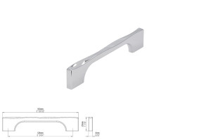 Uchwyt meblowy SIRO 2210-150ZN1 chrom połysk