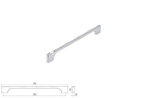 Uchwyt meblowy SIRO 2210-270ZN1 chrom połysk