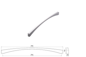 Uchwyt meblowy SIRO 2198-333ZN1 chrom połysk