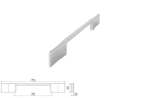 Uchwyt meblowy SIRO 2197-214ZN1 chrom połysk