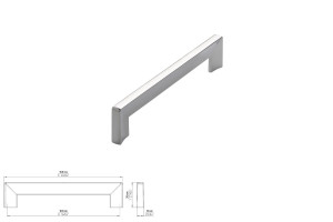 Uchwyt meblowy SIRO 2183-168ZN1 chrom połysk