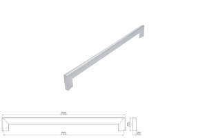 Uchwyt meblowy SIRO 2183-328ZN1 chrom połysk