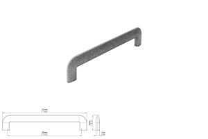 Uchwyt meblowy SIRO 2182-182ZN63 efekt starego żelaza