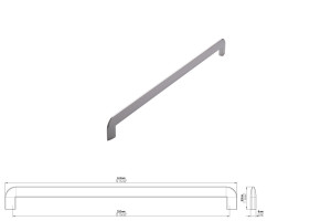 Uchwyt meblowy SIRO 2182-342ZN1 chrom połysk