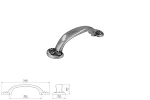 Uchwyt meblowy SIRO 1681-144ZN29 stare srebro