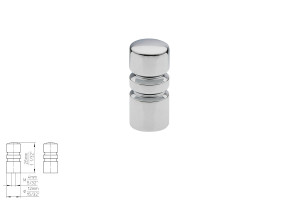 Gałka meblowa SIRO 1576-12ZN1 chrom połysk