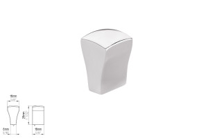 Gałka meblowa SIRO 1499-16ZN1 chrom połysk