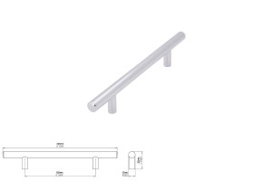 Uchwyt meblowy SIRO 885-208ZN1 chrom połysk