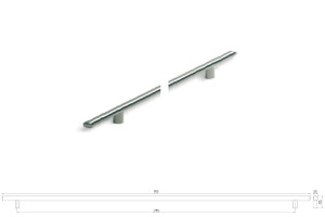 Uchwyt meblowy SIRO 885-816ZN2 chrom matowy, aluminium