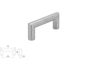 Uchwyt meblowy SIRO 1406-76N1 stal nierdzewna szczotkowana