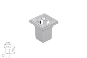 Gałka meblowa SIRO 2040-20ZN1J3 chrom połysk/SWAROVSKI