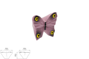 Uchwyt meblowy SIRO H048-41A9 multikolor/motyl