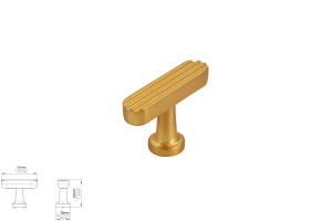 Gałka meblowa SIRO 2588-48ZN87 efekt szczotkowanego złota