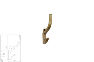 Wieszak meblowy SIRO 2432/ZN83 antyczne złoto