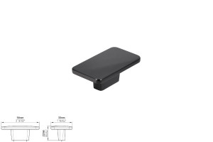 Uchwyt meblowy SIRO 2411-58ZN16 antracyt błyszczący