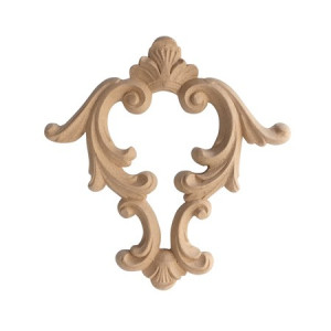 ORNAMENT APLIKACJA Z PYŁU DRZEWNEGO 165XH160 MM F560142