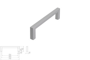 Uchwyt meblowy SIRO 2108-104PB21 efekt aluminium