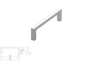Uchwyt meblowy SIRO 2108-104ZN1 chrom połysk