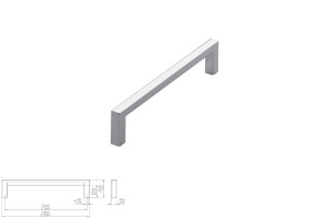 Uchwyt meblowy SIRO 2108-136ZN1 chrom połysk