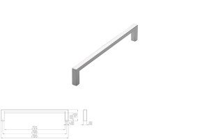 Uchwyt meblowy SIRO 2108-168ZN1 chrom połysk