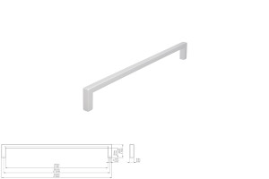Uchwyt meblowy SIRO 2108-232PB21 efekt aluminium