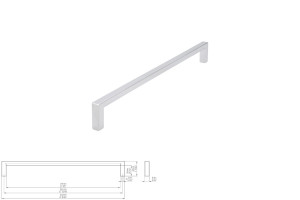 Uchwyt meblowy SIRO 2108-232ZN1 chrom połysk