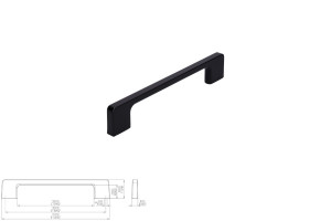 Uchwyt meblowy SIRO 2027-172PB12 czarny matowy