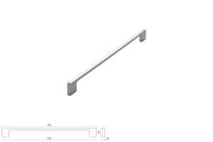 Uchwyt meblowy SIRO 2027-332ZN1 chrom połysk