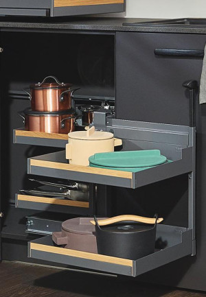 PEKA 05.0573.KPL/A Magic Corner Comfort Liro z drewnem 900/ 500/ prawy/ antracyt
