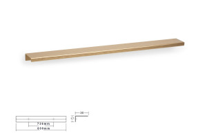 Uchwyt meblowy VIEFE 0518 WAY ciemny mosiądz szczotkowany 0518736L29