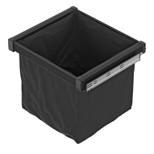 Pojemnik materiałowy ANTRACYT do szaf, garderoby do 60cm cichy domyk BLUM pełny wysuw STARAX S-6791-A