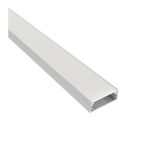 Oświetlenie meblowe profil NARVI 3m, kolor BIAŁY - klosz mleczny, klosz wciskany. Design Light PROF-NARVI-BI-OP-3M