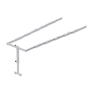 System do stołu rozkładany z nogą 700 BIAŁY STARAX S-2146-W