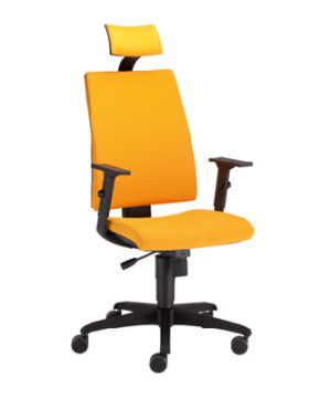 ERGONOMICZNE Nowy Styl Krzesło menadżerskie INTRATA M-12 HRUA-TS25 black -R20I-FST-tapicerka SEMPRE SM-01-SH