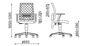 ERGONOMICZNE Nowy Styl Krzesło TAKTIK TS25 R19T Active-1 BA tapicerka OBAN EF-002 SHH