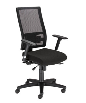 ERGONOMICZNE Nowy Styl Krzesło TAKTIK-MESH-LU TS25 R19T ERGON-2L BA oparcie siatka zawsze czarna 0P - siedzisko tapicerka SEMPRE SM-... kółka SHH