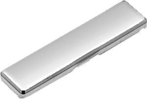 BLUM 90M2503 zaślepka na ramię zawiasu, stalowa, tłoczenie BLUM, symetryczna,niklowana w opakowaniu 1.000/0