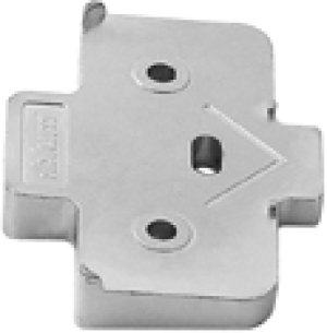 BLUM 171A5040 podkładka kątowa, krzyżakowa, +5° wersja na wkręty, wysokość 3 mm w opakowaniu 50/250