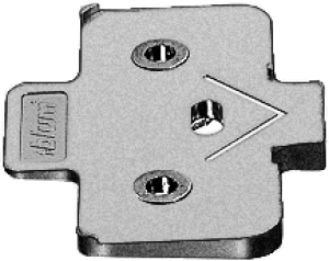 BLUM 171A5500 podkładka kątowa, krzyżakowa, -5° wersja na wkręty, wysokość 6 mm w opakowaniu 50/250