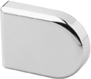 BLUM 84.4120 drzwi szklane - zaślepka na puszkę,kształt litery D,chrom w opakowaniu 50/250