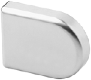 BLUM 84.4120 drzwi szklane - zaślepka na puszkę,kształt litery D,mat-nikiel w opakowaniu 50/250