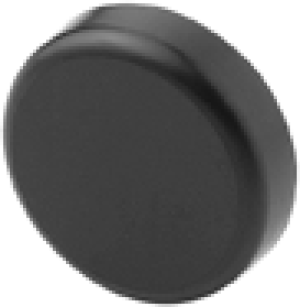 BLUM 84.4140 drzwi szklane - zaślepka na puszkę, okrągła,czarna w opakowaniu 50/250