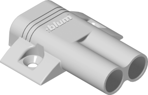 BLUM 970.2501 płytka montażowa BLUMOTION, krzyżowa (37/32), tworzywo, wkręty-spax w opakowaniu 50/250