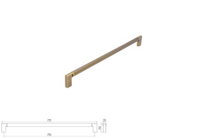 Uchwyt meblowy SIRO 2457-334ZN83ZN83 antyczne złoto
