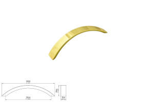 Uchwyt meblowy SIRO 1029-147ZN5 mosiądz błyszczący