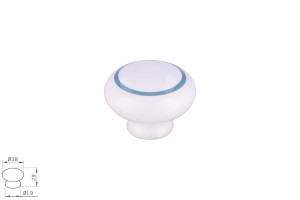 Gałka meblowa SIRO SP6-38PD5 porcelana