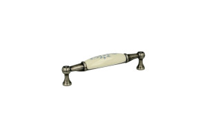 Uchwyt meblowy SIRO 1699-107PF27ZN29 porcelana/stare srebro