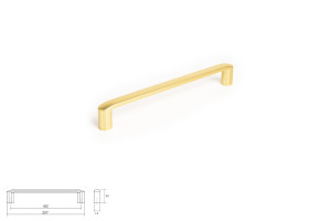 Uchwyt meblowy VIEFE 0241/192 ROMA złoty szczotkowany 0241192Z28